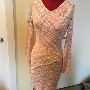 BCBGMaxAzria Small Bodycon Dress Pink